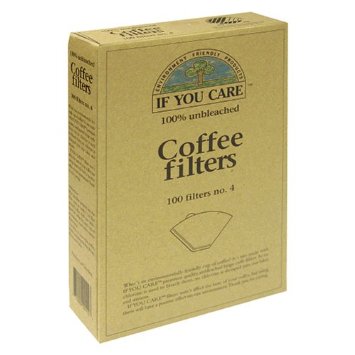 If You Care Number 4 Cone Brown Coffee Filter - 100 per pack -- 12 packs per case.