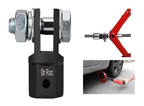 Dr.Roc 1/2" Scissor Jack Adapter For Use With Drill/Wrench/Tire Iron To Accelerate