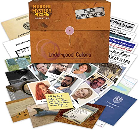 University Games Murder Mystery Party Case Files: Underwood Cellars