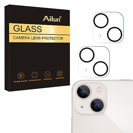 Ailun Camera Lens Protector for iPhone 13 6.1" ＆ iPhone 13 Mini 5.4",Tempered Glass,9H Hardness,Ultra HD,Anti-Scratch,Case Friendly [Does not Affect Night Shots]