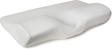 UMIOU1 Contour Memory Foam Pillow Orthopedic Sleeping Pillows, Ergonomic Cervical Pillow for Neck Pain - for Side, Back and Stomach Sleepers, Free Pillowcase Included (Firm & Near King)