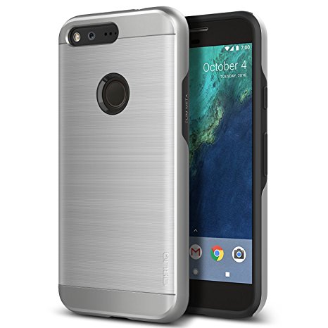 Google Pixel Case, OBLIQ [Slim Meta][Satin Silver][Military Grade Certified] Thin Slim Fit Dual Layered (PC  TPU) Protective Case for Google Pixel 2016