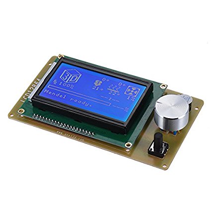 Anet 12864 LCD Smart Display Screen Controller Module with Cable for RAMPS 1.4 Arduino Mega Pololu Shield Arduino Reprap 3D Printer Kit Accessory