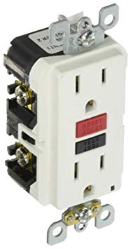 Leviton R72-GFNT1-0RW Co. TV207149 15A WHT DPLX Receptacle, White