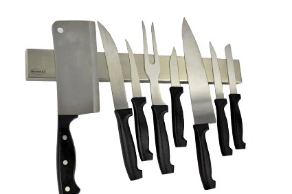 Magnabode Magnetic Knife Strip, Durable, High Quality, Professional 16 Inch Magnetic Knife Holder, Stainless Steel Magnetic Knife Block