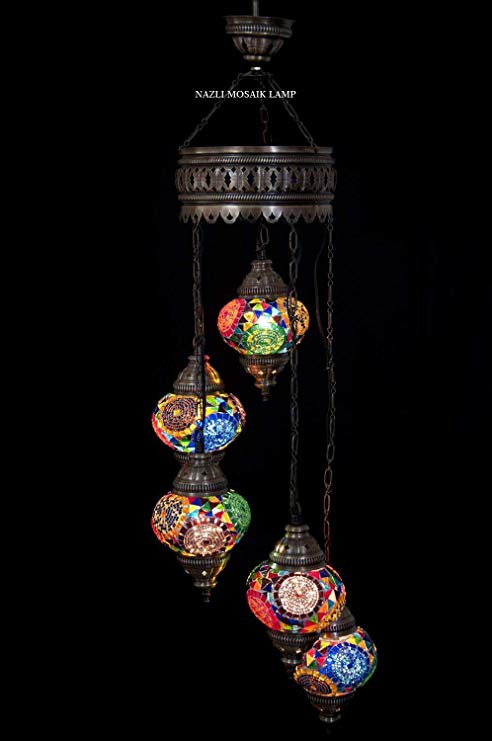 Mosaic Chandelier,Mosaic Lamp,Turkish Lamp,Moroccan Lantern