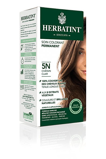 Herbatint 5N Light Chestnut Permanent Herbal Hair Colour Gel 135ml