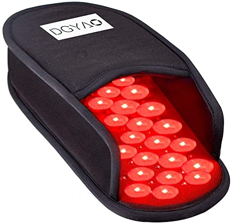 DGYAO 660nm LED Red Light and 880nm Near Infrared Light Therapy Devices Slipper for Foot Pain Relief