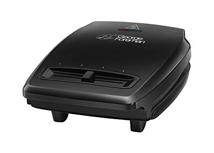 George Foreman 23411 Compact 3-Portion Grill, 1100 W