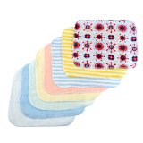 Arshiner Baby Wash Handkerchief Multicolor Feeding Wipe Cloth Baby Towel 8 Count