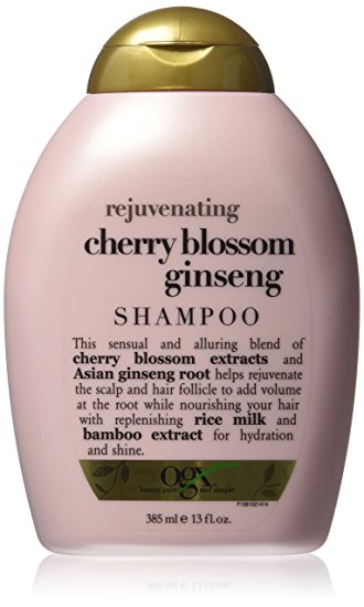 OGX Shampoo, Rejuvenating Cherry Blossom Ginseng, 13oz