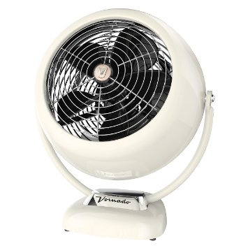 Vornado VFAN Sr. Vintage Whole Room Air Circulator, Vintage White