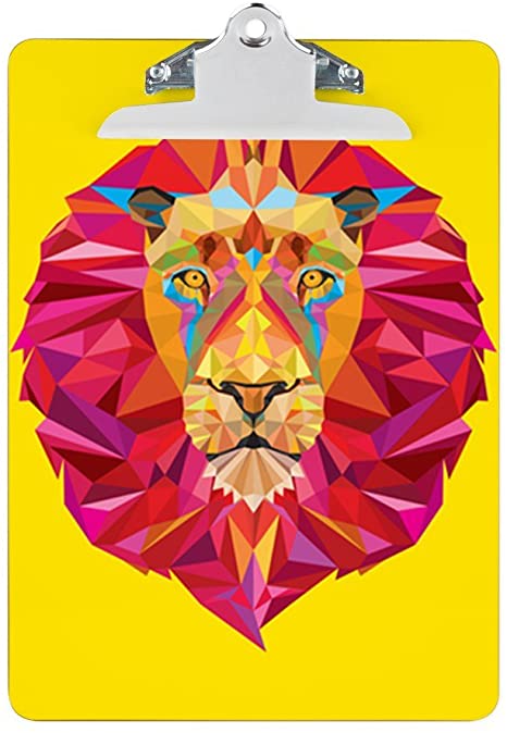 Clipboard Geometric Lion King of The Jungle