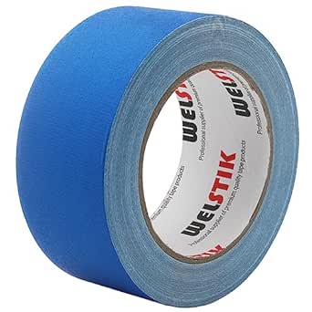 WELSTIK Blue Gaffer Tape 2 Inches x 33 Yards, No Residue, Non-Reflective,Waterproof, Can be Torn by Hand, Gaffers Cloth Tape for Photography, Shooting Background Fixed