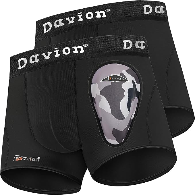 Davion Youth Cup Underwear Boys Baseball Cup Youth Briefs With Soft Protctive Athletic Cup for Baseball, Football, Lacrosse