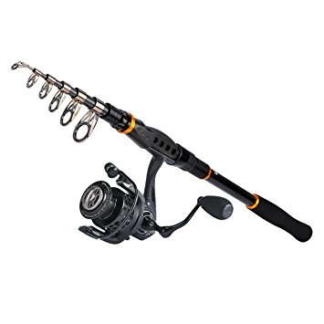 KastKing Combo Spinning Reel - Spinning Travel Fishing Rod Combo 10 1 BB Fishing Reel – Carbon Fiber Drag Spare Graphite Spool