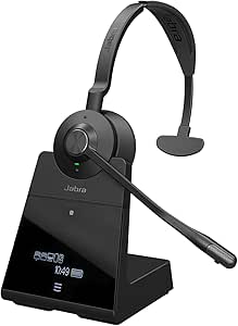 Jabra Engage 75 SE (Second Edition) Wireless Headset, Single-Ear – Telephone Headset with Industry-Leading Wireless Performance, Advanced Noise-Cancelling Microphone, All Day Battery Life - Black