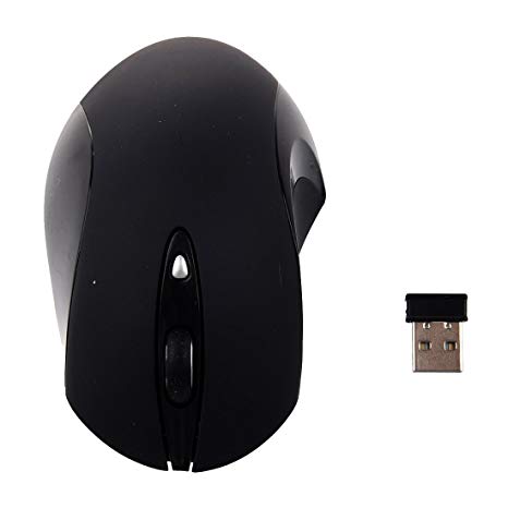 TOOGOO(R)2.4GHz Optical Wireless USB Mouse Mice Silent Quiet For Laptop PC Mac Black