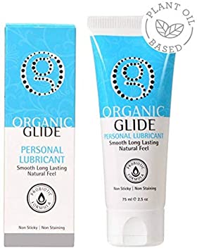 Organic Glide Probiotic All Natural Personal Lubricant Edible Lube, FDA Cleared