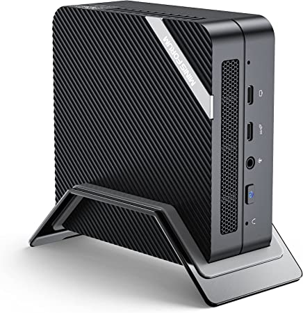 MINISFORUM DeskMini UM560 Mini PC AMD Ryzen 5 5625U DDR4 8GB RAM   256GB NVMe SSD Windows 11 Pro Desktop Computer, 2xHDMI 2xUSB-C 4K@60Hz Outputs, 2.5G LAN, USB 3.2, AMD Radeon Graphics Mini Computer