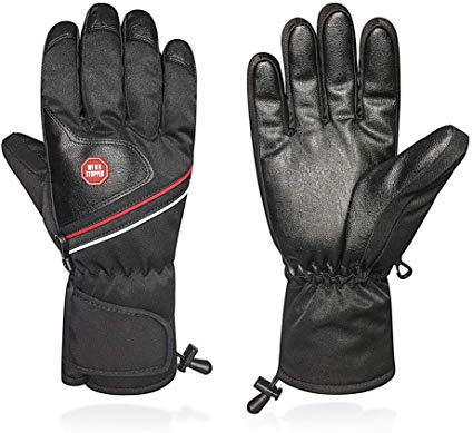 Refial Winter Gloves, Ski Gloves, Cold-Proof, Waterproof, Skid-Resistant Gloves, Suitable for Outdoor Skiing, Riding, Driving and Climbing