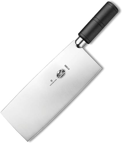 Victorinox Cleaver Chinese Curved Polypropylene Handle, 8" X 3", Black