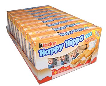 Kinder Happy Hippo - Hazelnut, CASE, 10x(20.7g x 5) 50 pcs