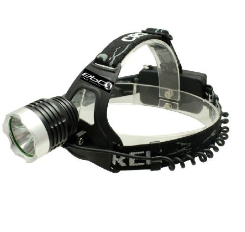 eBoTrade-Tech CREE XML T6 LED Headlight Headlamp Torch Flashlight 1600lm   2 x Rechargeable 18650 Battery, Waterproof Design