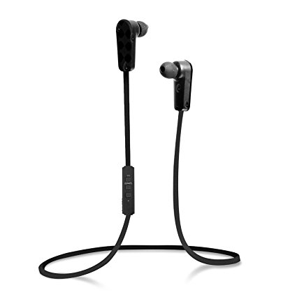 Jarv NMotion Sport Wireless Bluetooth Stereo Earbuds/Headphones with In-Line Microphone - Black