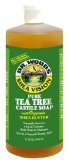 Dr Woods Pure Tea Tree Castile Soap with Organic Shea Butter 32 Ounce