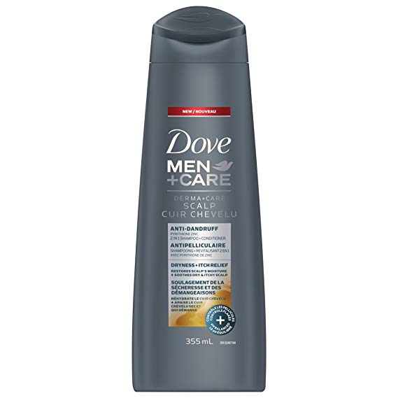 Dove Men  Care Derma care Scalp Anti-drandruff Itch Relief 2-in-1 Shampoo and Conditioner 355 ml, 0.41 kg