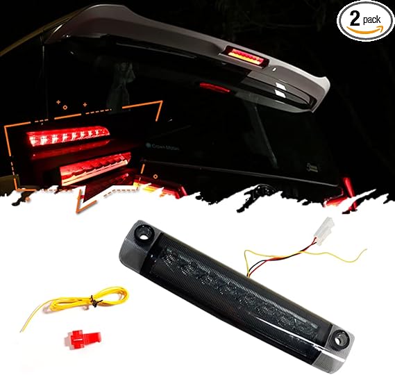 TurningMax Smoked High Mount LED 3rd Stop Brake Light Assy Compatible with Toyota 4Runner Highlander Prius Sienna