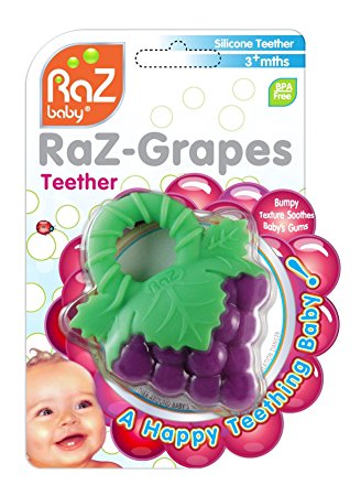 RaZbaby RaZ-Teether, Grapes, 4  Months