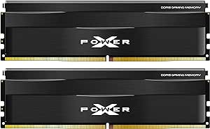 Silicon Power DDR5 32GB (2x16GB) Zenith 6000MT/s (PC5-48000) 288-pin CL30 1.35V UDIMM Desktop Memory Module RAM SP032GXLWU60AFDE Black