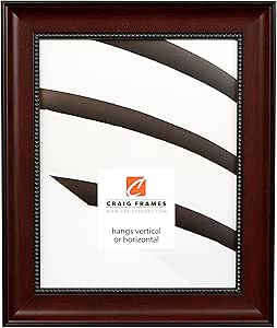 Craig Frames Annesbury, 10x13 Picture Frame, Smooth Mahogany