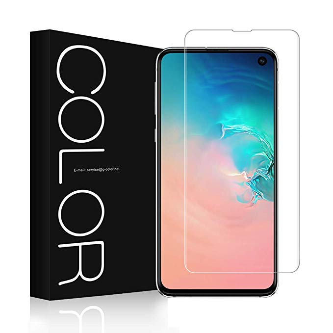 G-Color Screen Protector for Samsung Galaxy S10e, [3D Tempered Glass][Full Adhesive][Case Friendly][High Response][Scratch Resistance] Glass Screen Protector for Samsung Galaxy S10e, 2019 Released