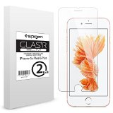 iPhone 6s Plus Screen Protector Spigen 2 PACK iPhone 6 Plus  6s Plus 3D Touch Compatible- Tempered Glass Most Durable Easy-Install Wings Glass Screen Protector Life Warranty - SGP11785