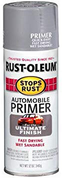Rust-Oleum 2089830 Stops Rust Automotive Primer Spray Paint, 12 oz, Flat Dark Gray