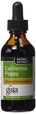 Gaia Herbs California Poppy, Liquid Supplement, 2 Ounce - Calming Sleep Aid, Nervous System Support
