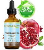 Botanical Beauty Pomegranate Oil -100 Pure 100 Natural For Face Hair and Body 1 oz-30 ml