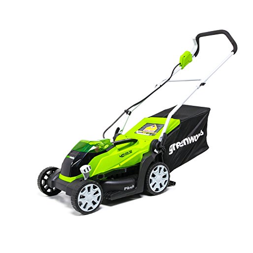 Greenworks 14-Inch 40V Cordless Lawn Mower, Battery Not Included MO40B00