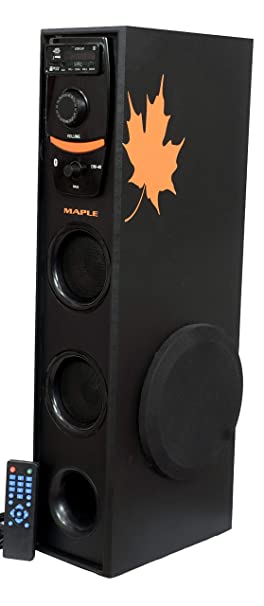 G-Maple Bluetooth Tower Speaker with AUX Function,USB Support,FM and SD Card