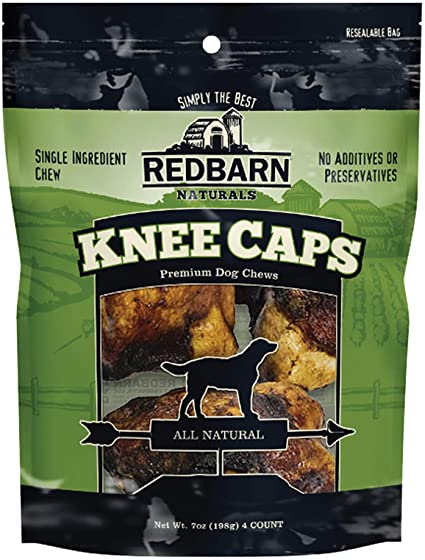 Redbarn Knee Caps for Dogs, All-Natural Single-Ingredient Chews | Great for Aggressive/Power Chewers