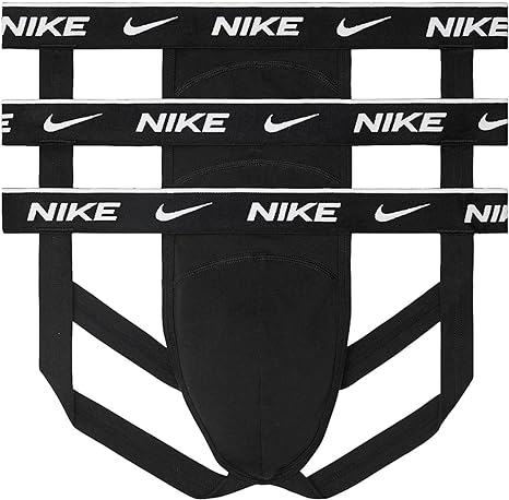 Nike Men`s Dri-FIT Essential Cotton Stretch Jock Strap 3 Pack