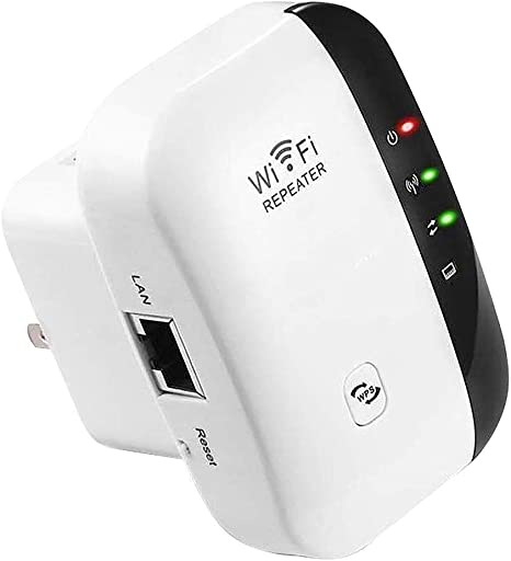 300Mbps Wireless WiFi Range Extender Repeater 2.4G Internet Signal Booster Superboost Amplifier Supports Repeater/AP, 2.4G Network with Integrated Antennas LAN Port