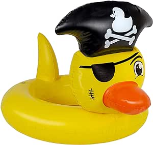 Poolmaster Swimming Pool Float Pirate Duck Tube, Multi Large