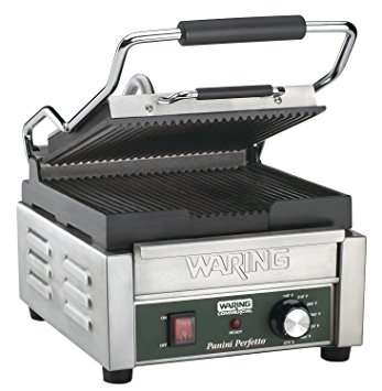 Waring Commercial WPG150 Compact Italian-Style Panini Grill, 120-volt