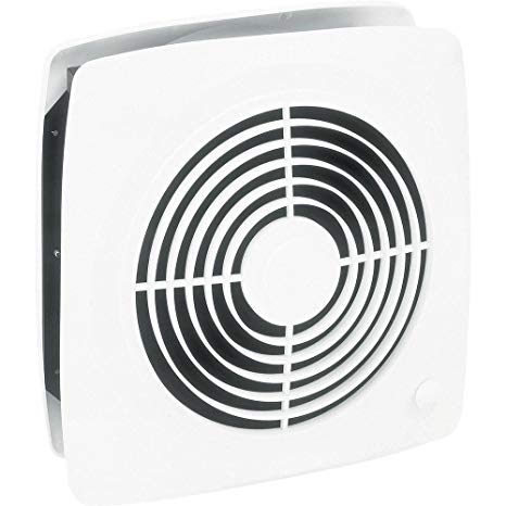 Broan-Nutone  510  Room-to-Room Ventilation Fan, Plastic White Square Exhaust Fan, 6.5 Sones, 380 CFM, 10"