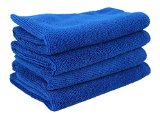 TowelLab 1 Rated 5 in 1 Premium Soft Fast Dry Microfiber Absorbent Thick Cleaning Cloths for Spring Cleaning Computer Screen and Kitchen Cloth Royal Blue - 300GSM - 12 x 12