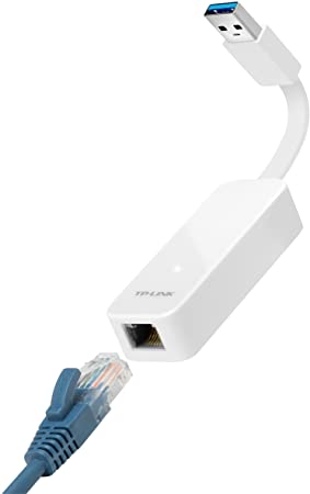 TP-Link USB to Ethernet Adapter (UE300), Foldable USB 3.0 to Gigabit Ethernet LAN Network Adapter, Support Windows 10/8.1/8/7/Vista/XP for Desktop Laptop Apple MacBook Linux